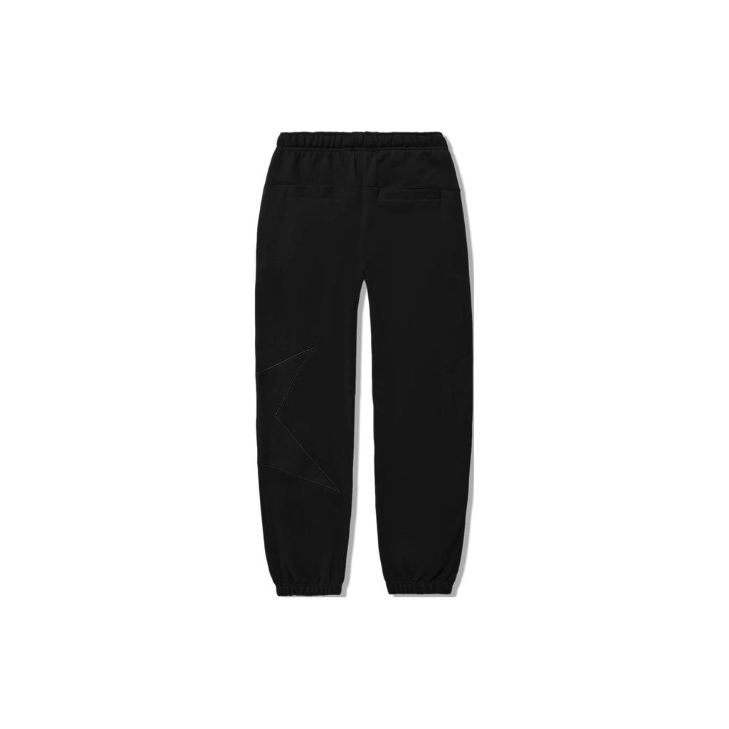 Li Ning Reignite Series Einfarbige Kordelzug Weit gestrickte Sporthose Herren Unterteile Schwarz AKLU247-1