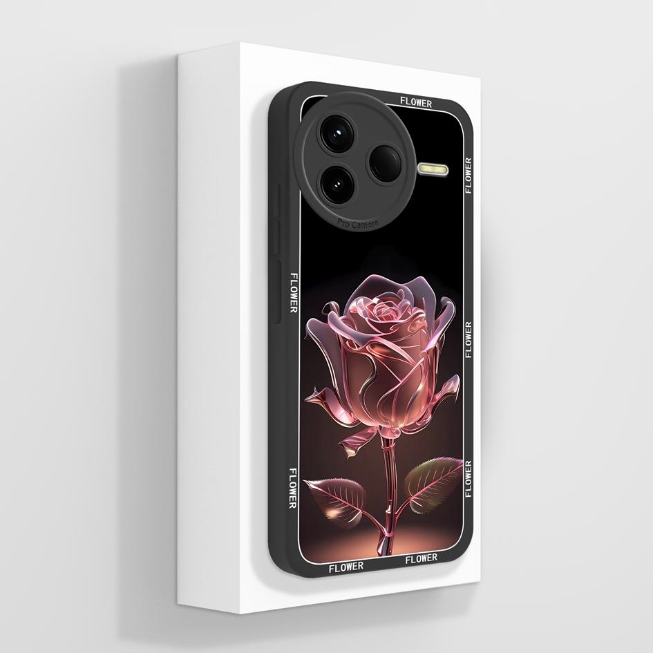 For Redmi K80 K30 K30i K30S K40 K40S K50 K60 K60E K70 K70E Pro Gaming Ultra Turbo 3 4 Case Pretty Flower Soft Silicone Shockproof Shell For Redmi Capa