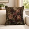 art vintage floral still life oil painting Cushion Cover Soft Short Plush SkinFriendly Cushion Case for MultiScene Use