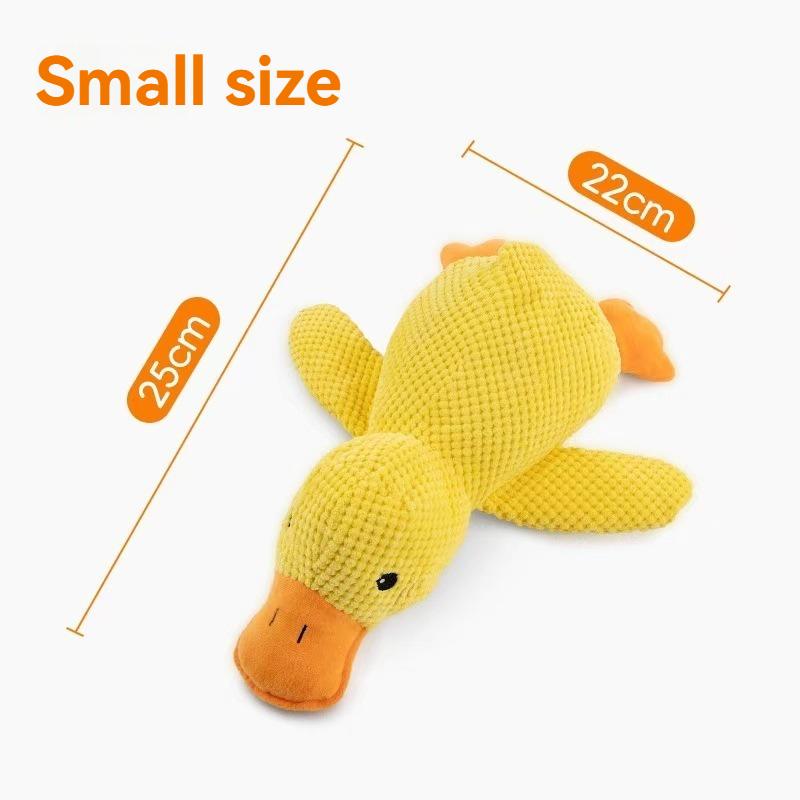 New Dog Toy Plush Companion Sleeping Duck Bite-Resistant Grinding Sound Relief Duck Sound Pet Toy