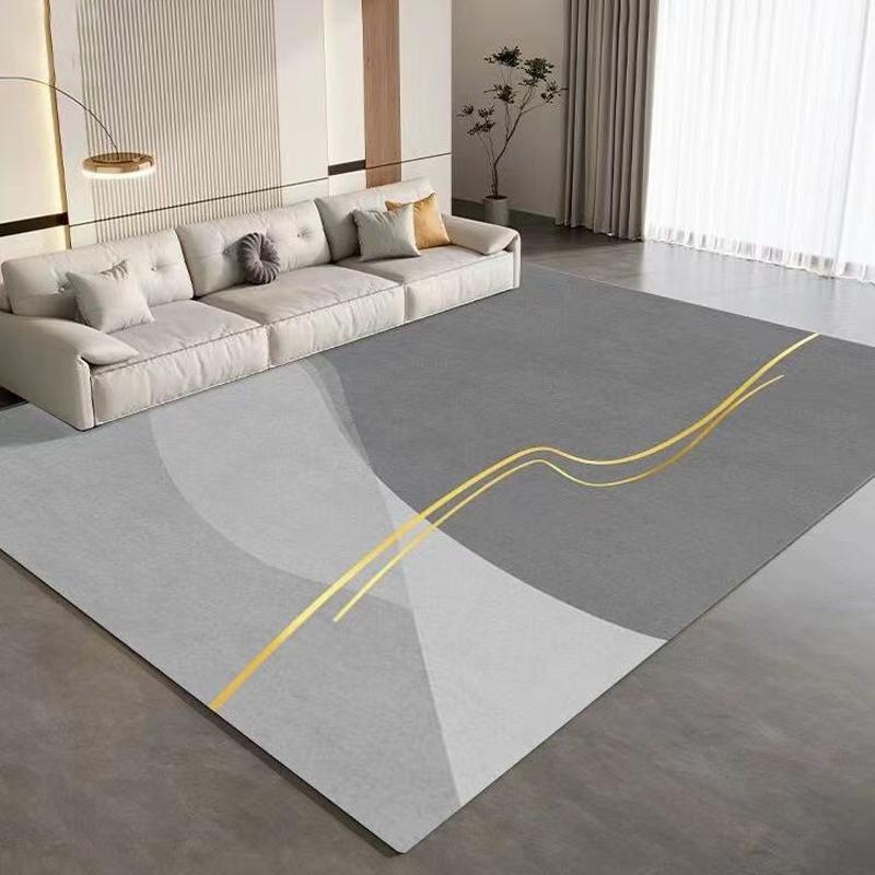 New Minimalist Luxury Carpet, Suitable for High-end Living Room Floor Mats, Home Bedroom Bedside, Crystal Velvet Carpet.