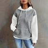 Winter Oversize Hooded Sweatshirt for Women Cotton Thickened Loose Casual Pullover Long Sleeve Top
