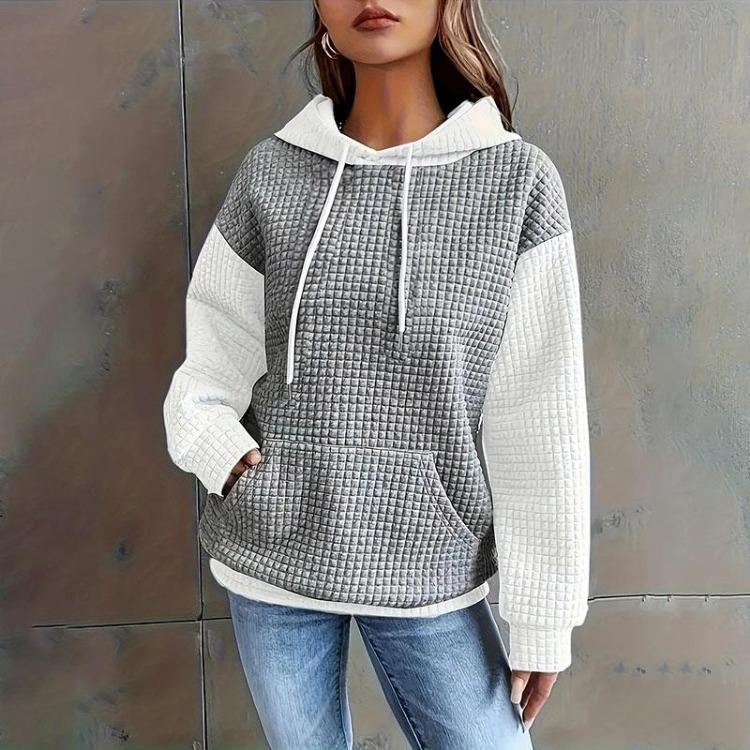Winter Oversize Hooded Sweatshirt for Women Cotton Thickened Loose Casual Pullover Long Sleeve Top
