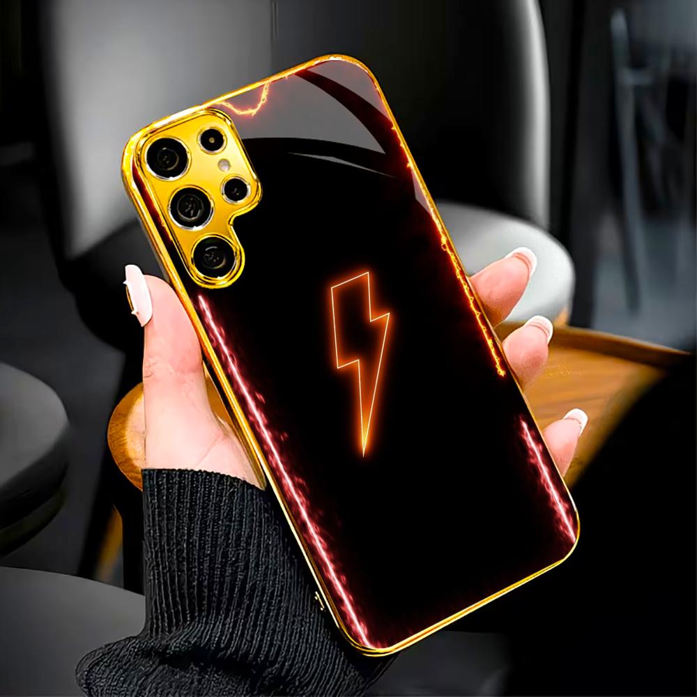 Lightning faddish cellphone new Bestseller model PhoneCase Glass PhoneCase for Samsung Galaxy S26 S25 S24 S23 S22 FE,Ultra,Plus