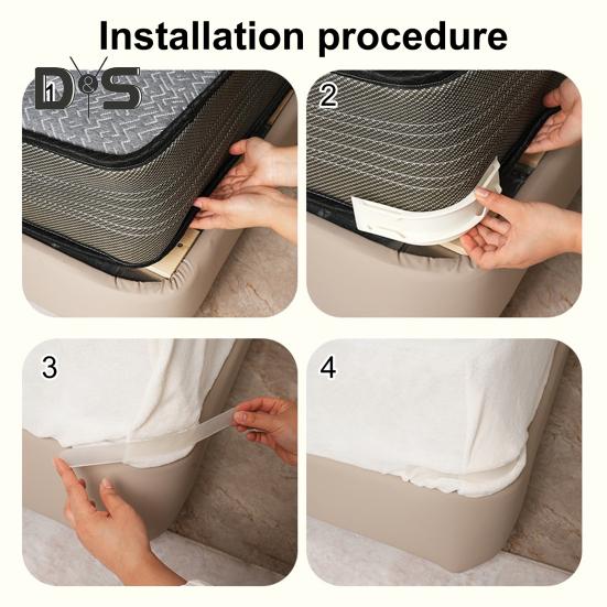 4/8Pcs Bed Sheet Holder with Lock Strip Heavy Duty Bedsheet Corner Fastener Keep Sheets Tight All Mattress Size Fitted Sheet Fixing Clip Keeper