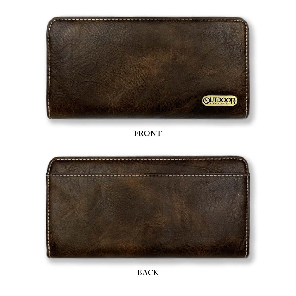 OUTDOOR Round Zipper Long Wallet (od0191) (Black)