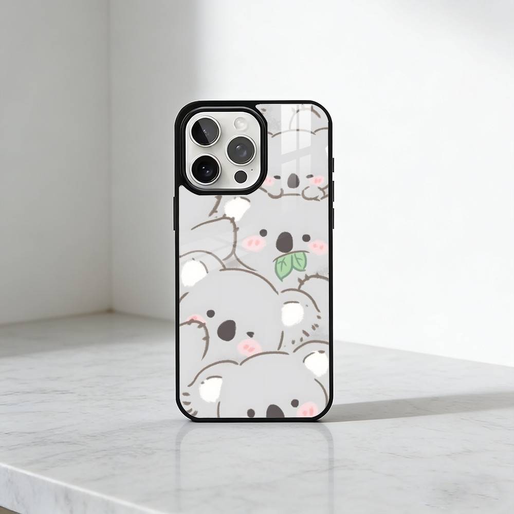 

Cute Koala Cartoon Style Printed Phone Case For iPhone17,16,15,14,13 Plus,Pro Max Magnetic For Magsafe Wireless Charging iPhone17