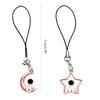 Fashionable Couples Key Rings Moon/Star Astronaut Keychain Stylish Bag Accessory