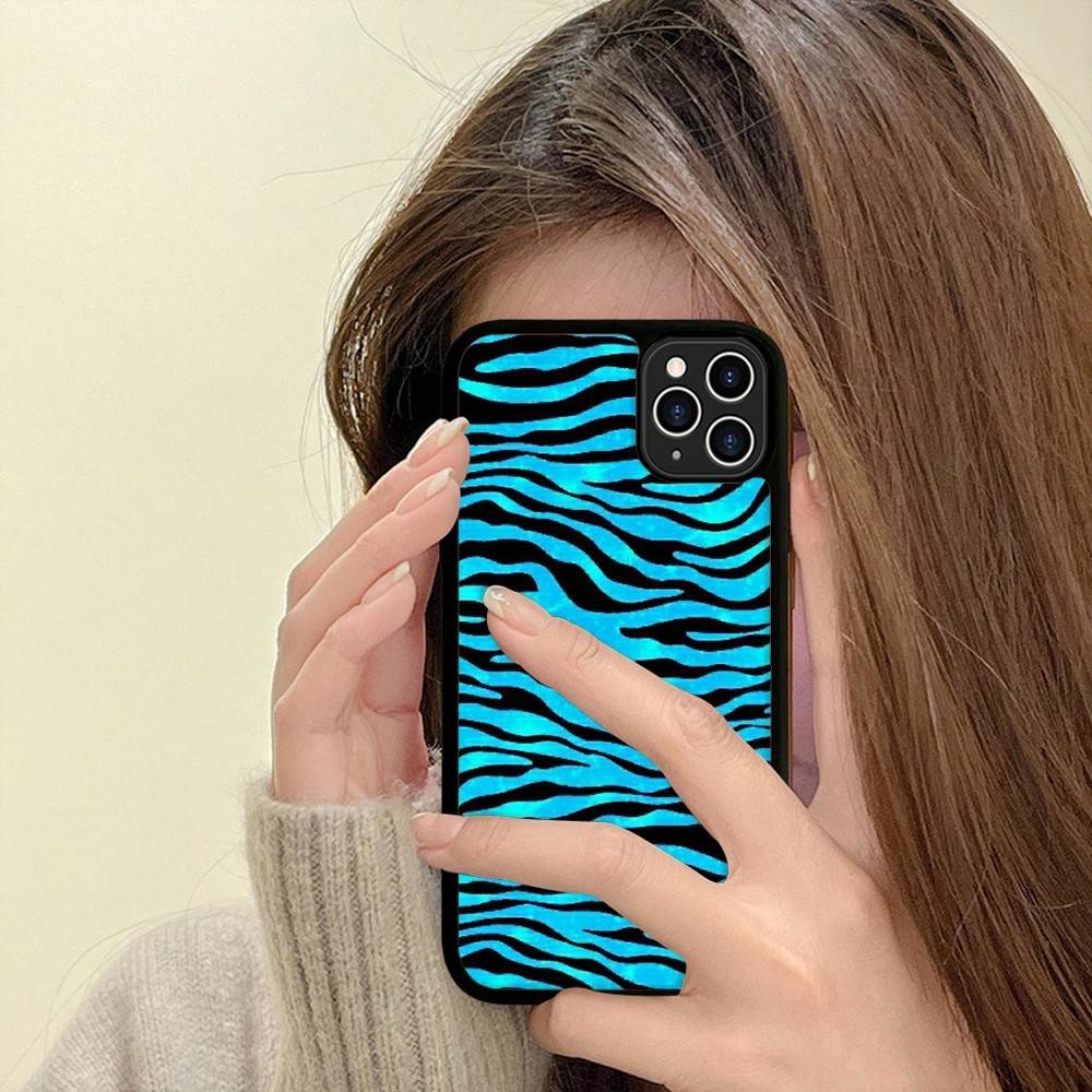 Zebra Print Clip Art For IPhone 17 16 15 14 13 12 11 Pro Max Plus Shockproof PC+TPU Phone Back Cover