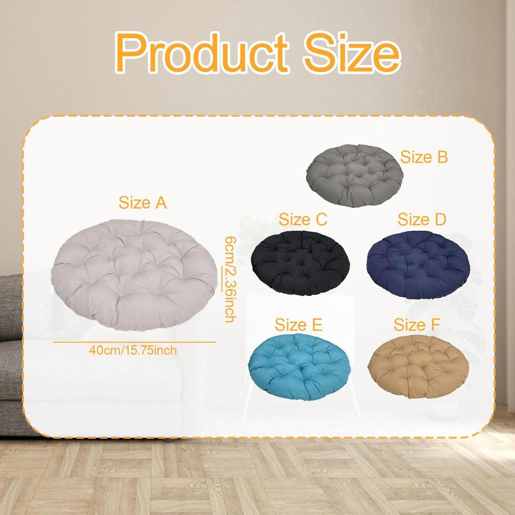Padded Seat Cushion Hanging Egg Chair Cushion Floor Pillow Multifunctional