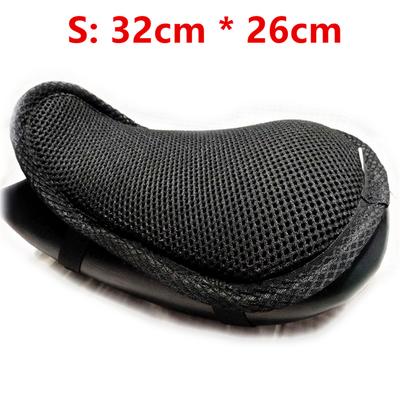 3 Layers Motorcycle Universal Seat Cover Cushion Protect Sunscreen Prevent Seat Sun Pad Waterproof 3D Mesh Honeycomb S Size