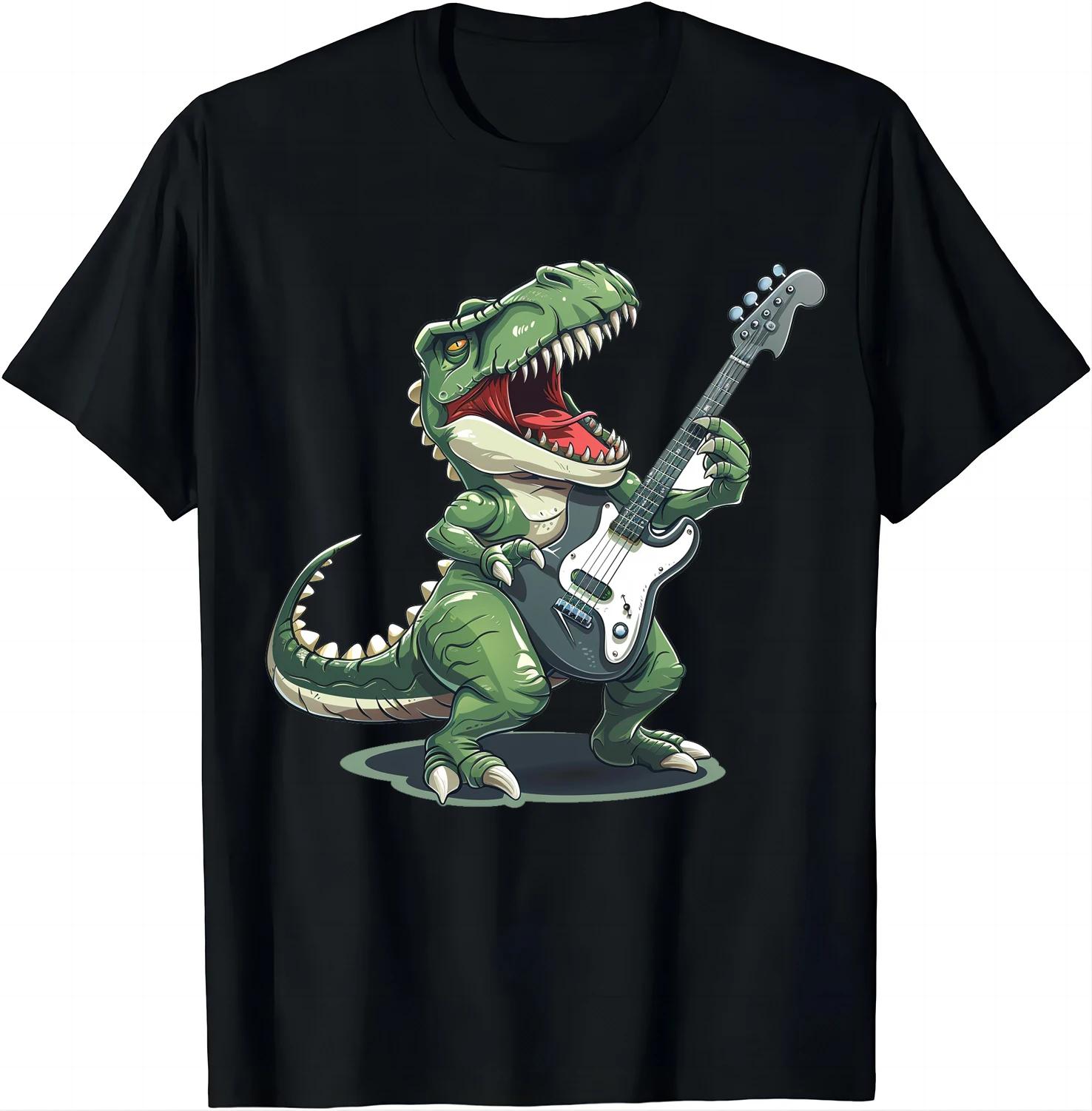 Green Triceratops Rocking Out on Electric Guitar - Funny ... S