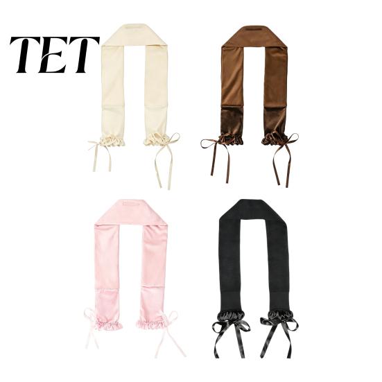 Soft Curling Band No Heat Hair with Comb, Adjustable Drawstring Curler Styling Tool Headband, Women Overnight for Long Thick Silk
