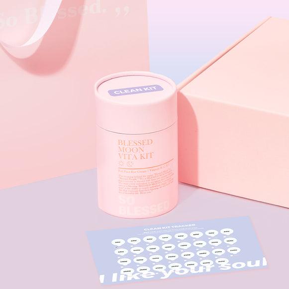 BLESSED MOON Clean Kit 2ml X 31 Pcs / Deep Cleansing, Revitalizing, Nourishing, Moisturizing, Korean Cosmetics, Kbeauty