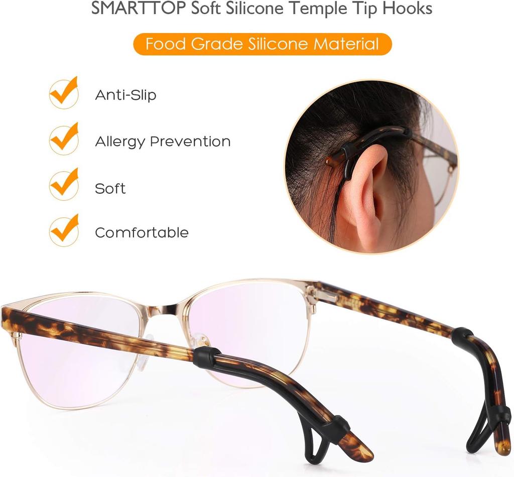 2-20pcs  Anti-slip Silicone Ear Hook Grip Glasses Eyeglasses Leg Stopper Bracket Fastener Accessories Temple Tip Eyewear Holders