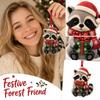 Christmas 2D Acrylic Hanging Ornament Holiday Decoration for Home Festive Decor
