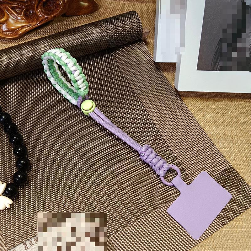 1 Pc Durable Anti-theft Fashion Wrist Phone Charm Simplicity Sport Kniited Adjustable Keychain Phone Lanyard Phone Accessories