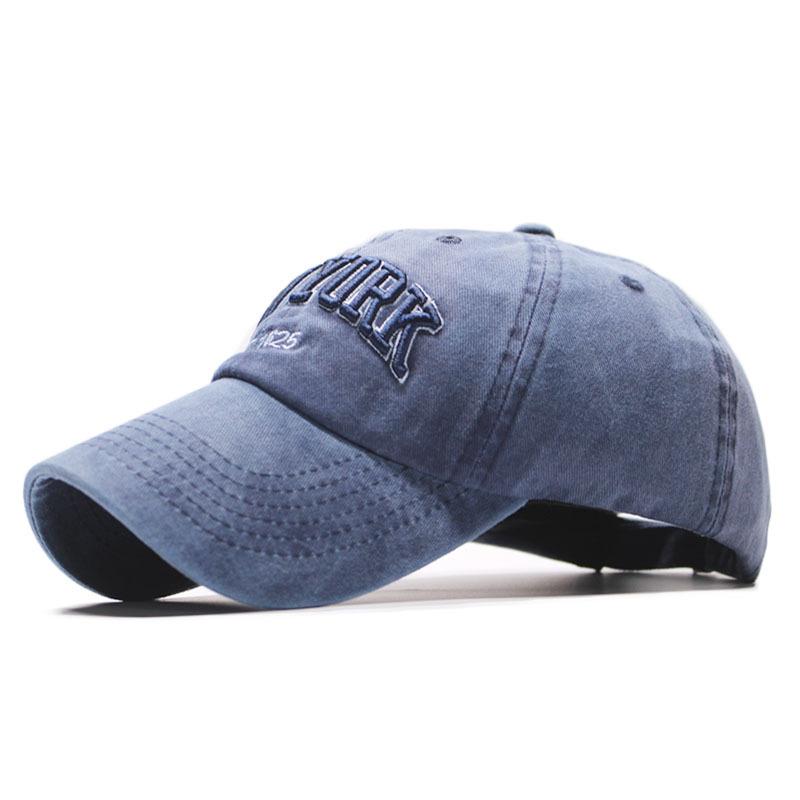 Versatile Pure Cotton Alphabet Washed Cloth European and American Retro Old Baseball Cap Outdoor Sunshade Men's and Women's Hats