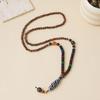 Ethnic Style Wood Necklace & Prayer Beads - Unisex Versatile Chicken Wing Wood Sweater Chain