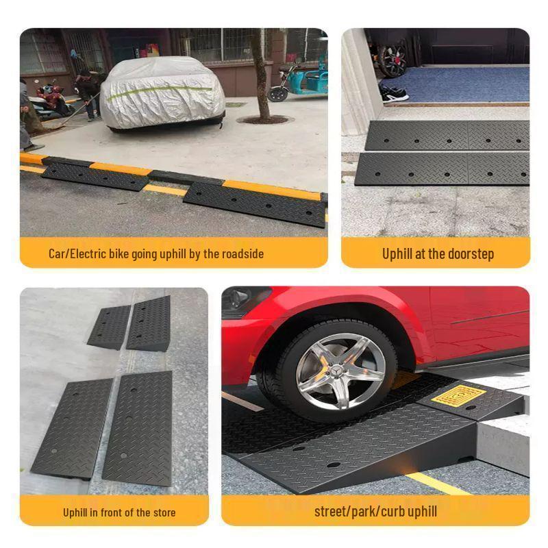 Rubber Curb Ramp Pad for Cars and Home