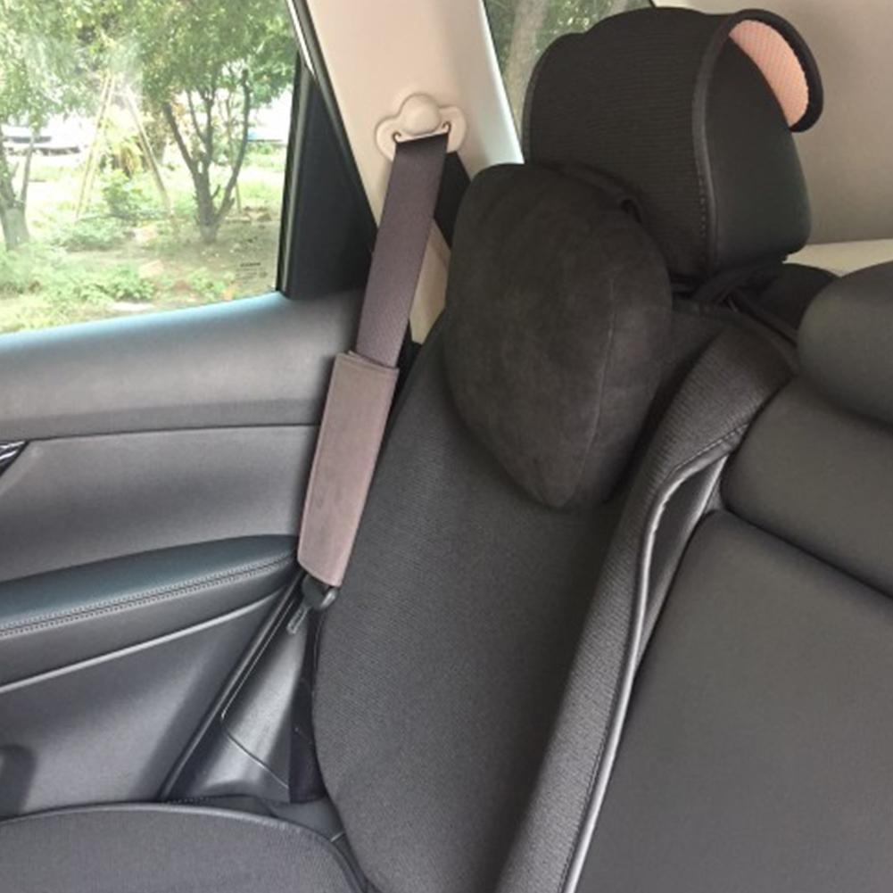 Neck Pillow For Automotive Car Support Seat Suede Comfortable Ultra Soft Relieve Fatigue Universal Adjustable Neck Pillow
