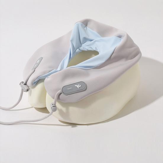 Memory Foam Neck Pillow Portable Ergonomic Neck Cushion Soft U-Shaped Support Pillow for Neck Fatigue Relief Travel Flights Office