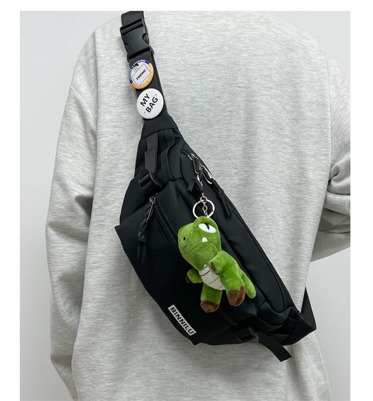 Modna unisexowa torba crossbody na klatkę piersiową i biodrowa do użytku codziennego, sportowego lub studenckiego