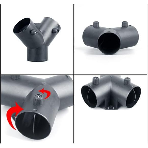 SEADEAR Hose Adapter Vent Hose Connector Dryer Vent Splitter Connector Adjustable Valves Duct Connector 3 Way Y-shape Hose Adapter Compatible for