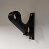 Suporte de Parede Preto para Capacete de Motocicleta Suporte de Armazenamento Anti Arranhão Rac Multi Propósito Chave Display Suporte