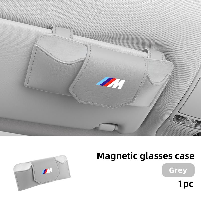BAGE7 2026 Car Sticker Car Visor Glasses Holder Box Sunglasses Storage Bag Case Accessories For BMW M1 M2 M3 X3M X4M X5M X6M X1 X7 E30