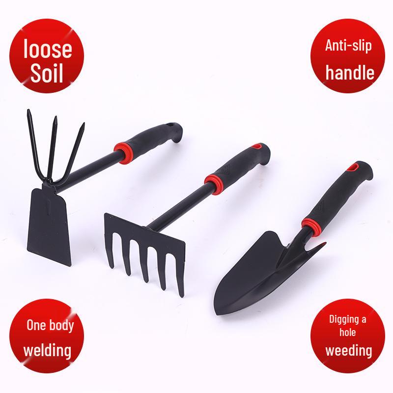 Seashore Gardening Tool Set: Shovel, Hoe, Rake for Planting Flowers & Succulents – Durable High Hardness Tools