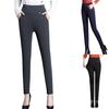 Slim Solid Color Thin Type Women Pants High Waist Stretchy Pencil Pants for Daily Wear