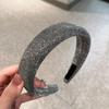 Damen Stirnband Funkelnde Strasssteine Schwamm Verdickte Füllung Rutschfestes Design Haarreif Flexible Passform Haaraccessoire