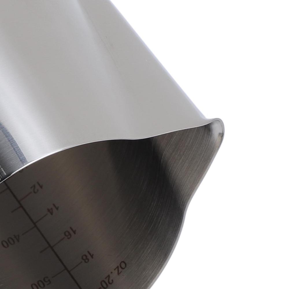 304 Food Grade Stainless Steel Milk Frothing Pitcher Milk Frother Cup For Latte Art