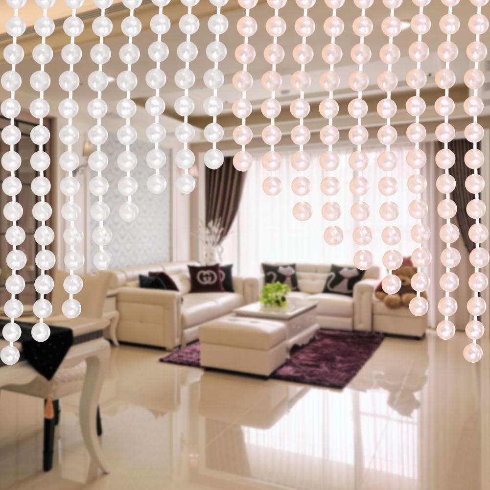 10m 3mm Living Room Partition Bead Curtain Pendants Glass Door Hanging Peal String Ornament Crafts Decoration for Wedding Party