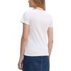 Calvin Klein Letter Print Slim Fit Round Neck Short Sleeve T-Shirt Women Tops White J20J224982-YAF