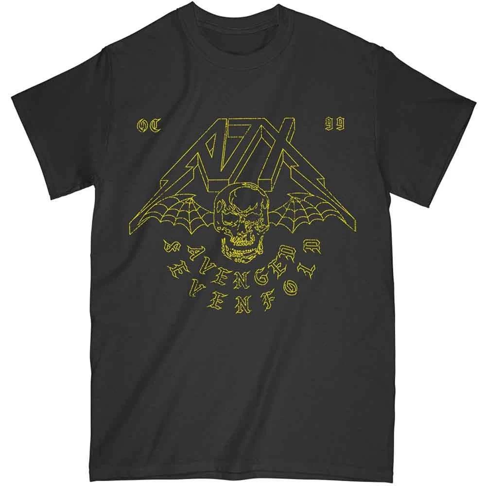 Avenged Sevenfold Webbed Wings Licensed Mens T-Shirt 3XL