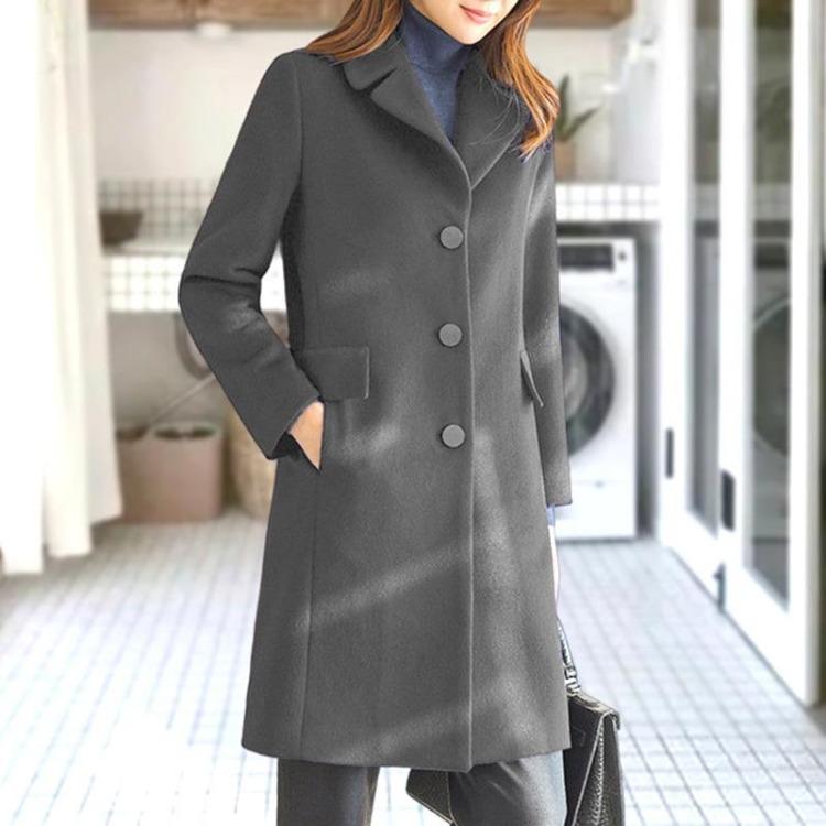 Japanese Korean Winter Woolen Coat Women Autumn Winter Fashion Outerwear S