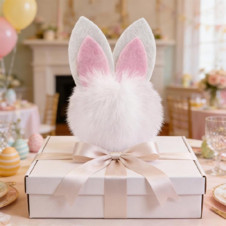 Premium Nonwoven Fabric Easter Rabbits Ear Banners Spring Festival Hanging Flag For Indoor Outdoors Holiday Decorating