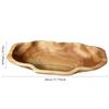 1pcs Solid Wood Snack Tray - Multi-Purpose Fruit Nut Dessert Platter Rustic Serving Bowl for Party Home Kitchen