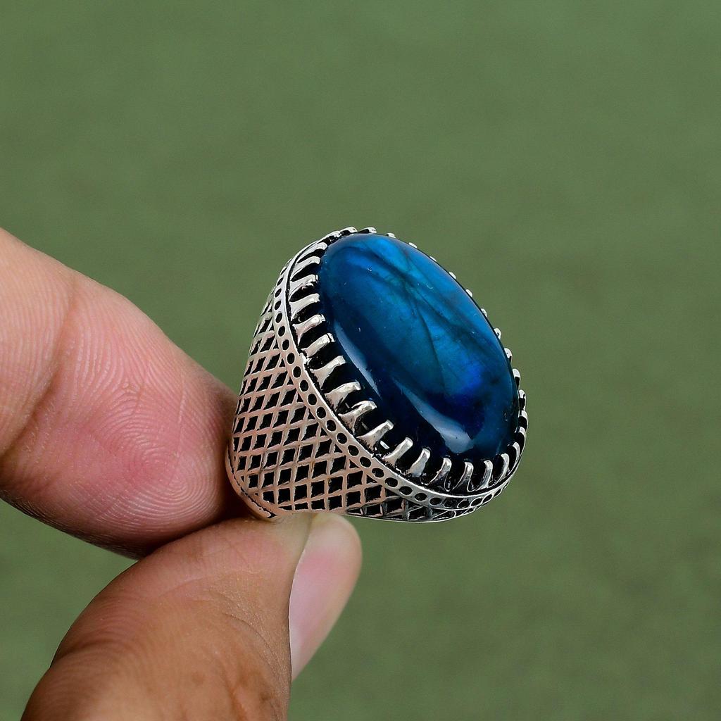 Neon Flash Labradorite Ring 925 Sterling Silver Ring Genuine Gemstone Ring Handmade Silver Jewelry Anniversary Gifts Available In Ring Size