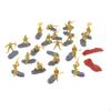 20 Pcs 1:35 Scale Miniature Figures for Kids And Adults, Great Dollhouse Scene Decoration