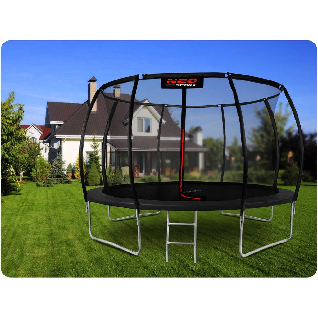 Profiled Garden Trampoline 12Ft/374Cm With Internal Net Neo-Sport