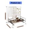 Elegant Metal Jewelry Stand with Tray Stylish Jewelry Stand Organizers Display Rack for Modern Home Accessory Storage