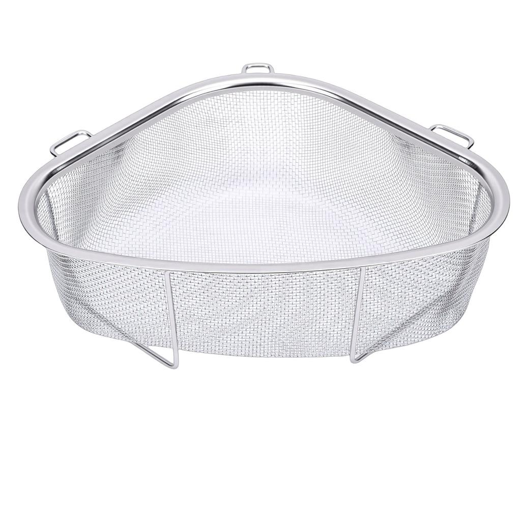 Kitchen Triangle Sink Strainer Stainless Steel Sink Strainer Basket Food Waste Catcher Multifunctional Sink Food Waste