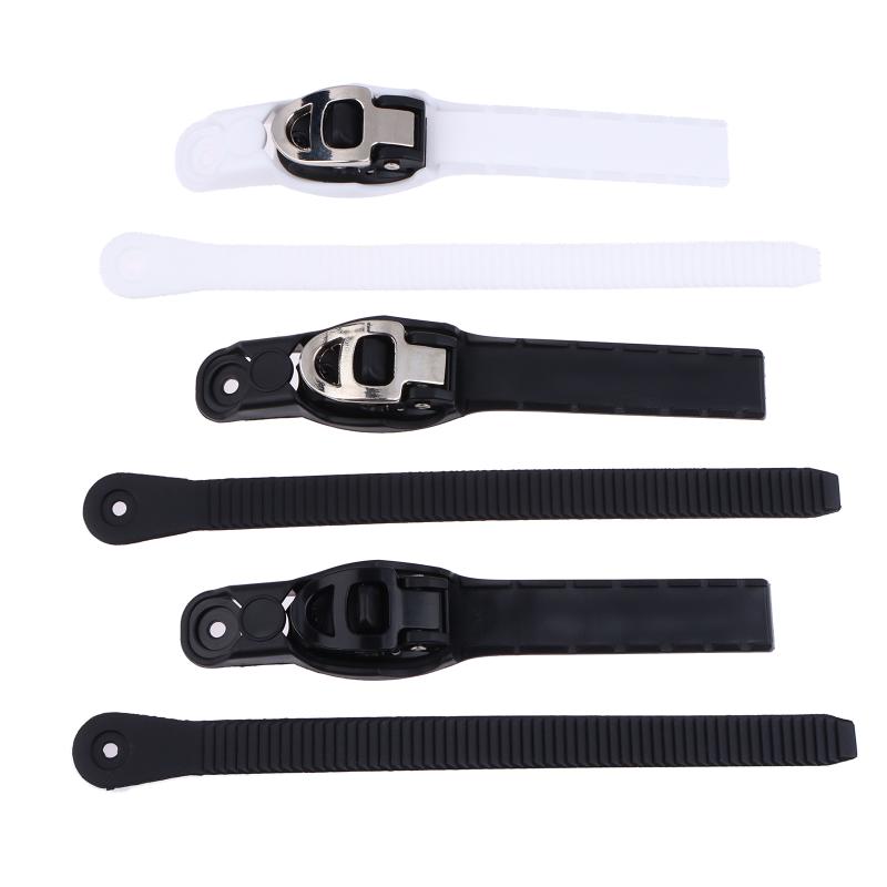 1Pc Adjustable Ski Strap With Fixing Buckle And Screws Binding Attachment With Ratchet Tongue Ladder To Secure Shoelaces