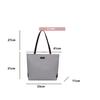 Canvas Tote Bag Women Large Capacity Shoulder Bag Fashion Shopping Top Handle Zipper Handbag CY5294
