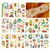 Ruikalong Christmas Cartoon Santa Tattoo Stickers for Kids' Party