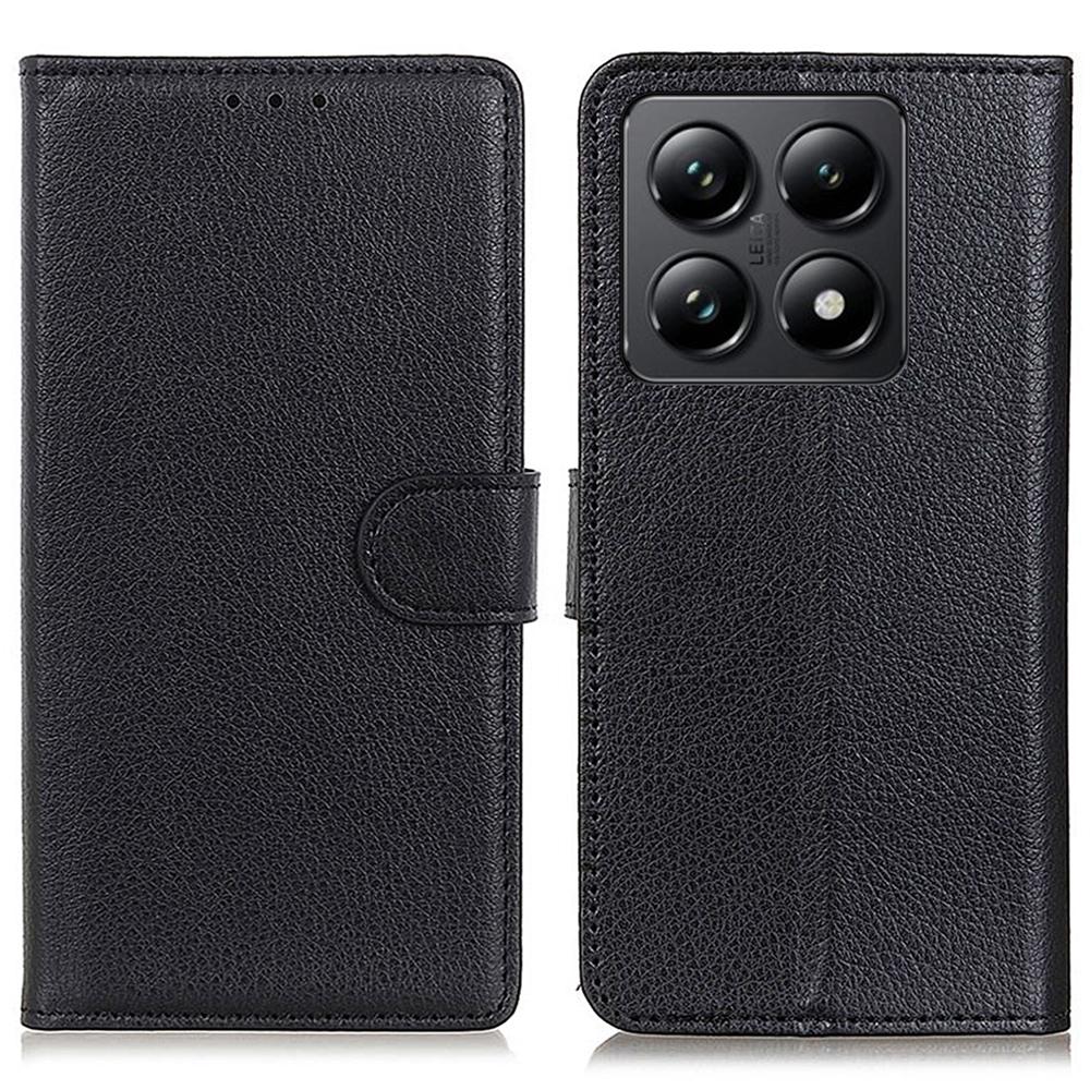 For Xiaomi 14T Pro Wallet Case PU Leather Phone Cover Litchi Texture