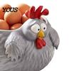 Durable Lightweight Storage Tray Hen Tray, Cute Decorative Chicken Bowl, Novelty Egg Basket Farmhouse Style Fruit Plate, for Table Decor And